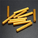 Suleve M3AS16 50Pcs M3 30mm Knurled Standoff Bolt Aluminum Alloy 6061 Anodized Spacer Multicolor