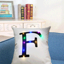Honana WX-K33 Creative LED Lights Letter Pillowcase Plush Soft Pillow Cushion Cover Christmas Home