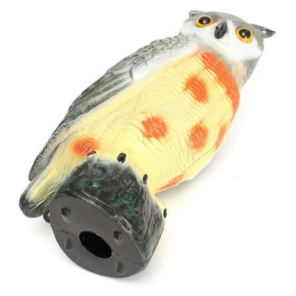 43cm Garden Protection Pest Repellent Bird Scarer Artificial Resin Owl Courtyard Landscape Ornament