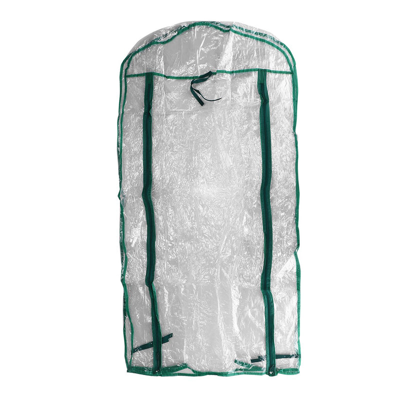 69x49x126cm Apex Roof 3-Tiers Garden Greenhouse Hot Plant House Shelf Shed Clear PVC Cover