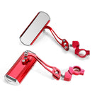 Pair 360 Rotate Rearview Mirrors Adjustable Aluminum Alloy Cycling Bike Mirror Motorcycle