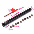 S16Q-SCLCR09 16x180mm Lathe Boring Bar Turning Tool Holder With 10pcs CCMT09T3 Inserts