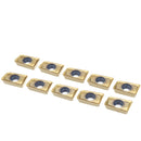 Drillpro 10pcs APMT1604PDER-PM-GP Carbide Insert Face Mill Cutter Turning Tool Finish Machining Carbide Turning Tools