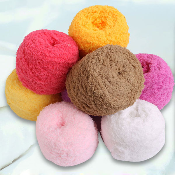 100g 26 Colors Thickened Three-ply Soft Coral Fleece Knitting Wool Yarn Scarf Hat Sweater Yarn Ball