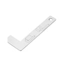 Drillpro 0-15mm Stainless Steel Chamfering Angle Ruler 0.5mm Accuracy Square Gauge