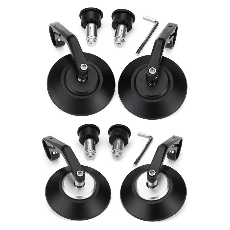 7/8inch Round Handlebar Rearview Mirrors Universal Motorcycle Handle Bar End Cafe Racer