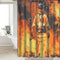 Waterproof Polyester Fabric Shower Curtain Firemen Design Bathroom Home Decoration