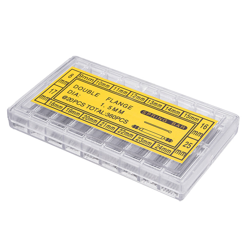 Baban 360pcs Professional Stainless Steel 8-25mm Watch Band Spring Bars Remover Strap Kit