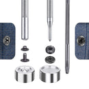 4 Pcs Metal Leather Craft Tools Snap Rivet Fastener Buttons Installation Tool Kit Hand Punch Tool Set