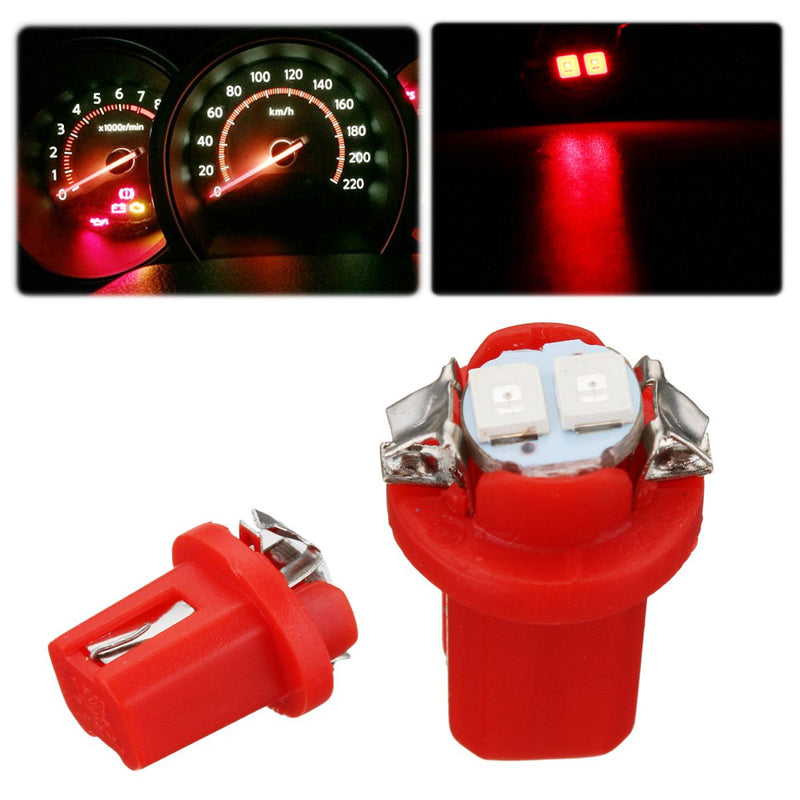 1PCS T5 B8.5D 5050 LED Car Dashboard Lights Dash Panel Gauge Wedge Side Bulb 12V