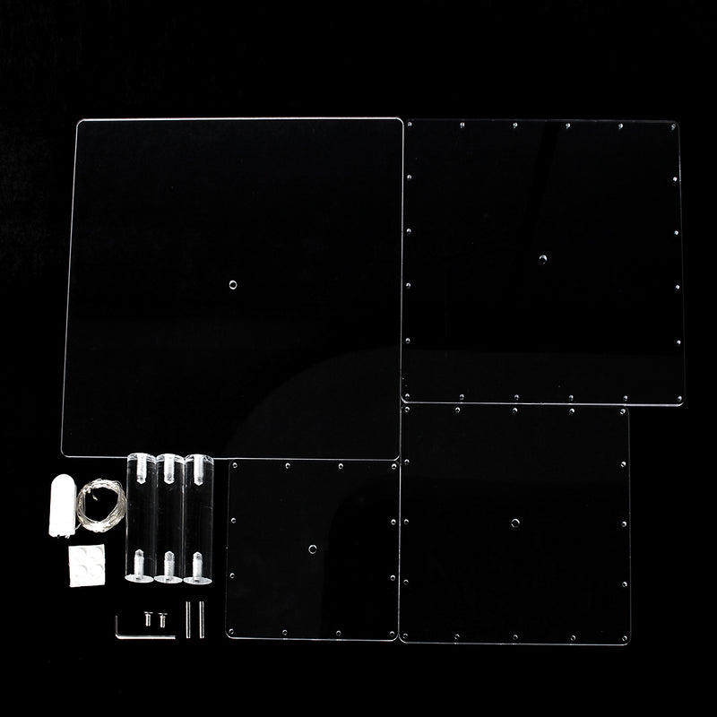 4 Layer Cake Cup Stand Tray Wedding Party Cupcake Display Holder LED String Light