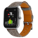 Bakeey 20MM Nylon Canvas Genuine Leather Watch Band For Amazfit GTS