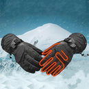 65C Electric Heated Gloves Motorcycle Warmer Outdoor Skiing Winter Warm Heating Waterproof