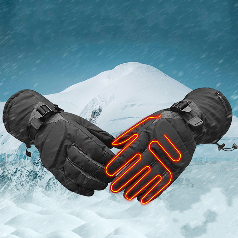 65C Electric Heated Gloves Motorcycle Warmer Outdoor Skiing Winter Warm Heating Waterproof