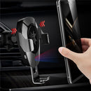 ROCK 10W  Infrared Sensor QI Fast Charging Wireless Charger Car Phone Holder For iPhone XR XS MAX Huawei Mate 30 5G Xiaomi 9Pro Redmi K20Pro