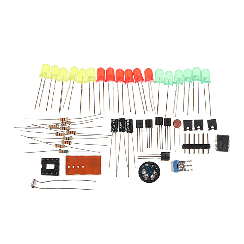 LED Light Control Music Heart-shaped DIY LED Flash Light Kit Eelectronic Production Kits