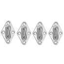 32Pcs Sun Shade Sail Accessories For Triangle Square Shade Sail Replacement Accessories