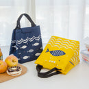 Fish Pattern Oxford Picnic Bag Aluminum Foil Insulation Package Waterproof Cooler Lunch Box Bag