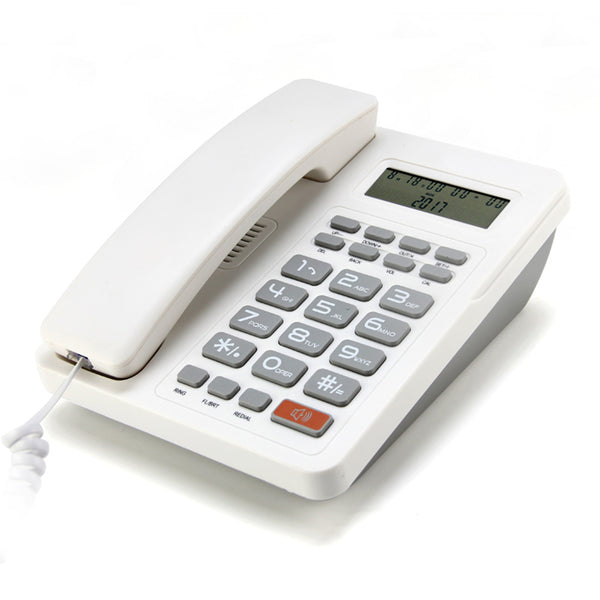 Desktop Corded Telephone Fixed Phone Home Hotel Wired Corded Telephone Office Landline Telephone