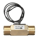 DN15 G1/2 Brass Water Flow Control Switch Magnetic Type Fluid Flowmeter Counter