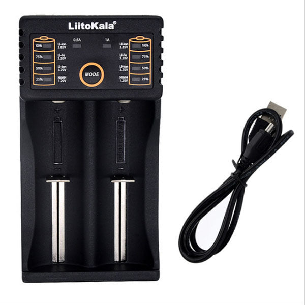 liitokala lii-202 5V 2A 18650/26650/16340/14500 Micro USB Battery Charger