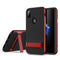 Rock Kickstand Fingerprint Resistant Textured Case For iPhone X