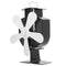 Circulation Thermal Power Fan 5-Blade Heat Powered Stove Fan for Wood/Log Burner/Fireplace Eco Friendly