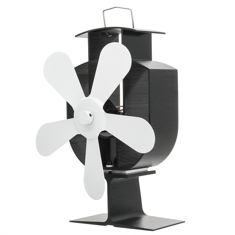 Circulation Thermal Power Fan 5-Blade Heat Powered Stove Fan for Wood/Log Burner/Fireplace Eco Friendly