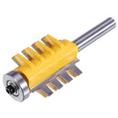 Drillpro 8mm Shank Rail Reversible Finger Joint Glue Router Bit Cone Tenon Woodwork Wood Cutter