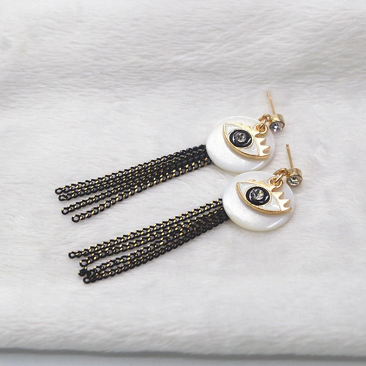 Trendy Animals Drop Earrings Alloy Shell Tassels Earring For Women