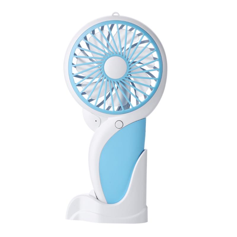 Well Star WT-N10 Handheld Mini USB Woodpecker Fan with Base LED Light Lamp Fan Rechargeable Air Cooler Silent Cooling Fan For Home Office Student Dormitory Outdoors Travelling