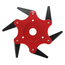 Upgrade 6 Blades Steel Trimmer Head Razors 65Mn Grass Weed Cutter for Lawn Mower