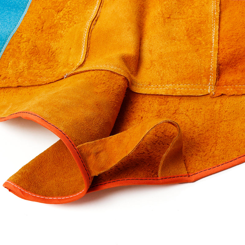 1Pair 8.3 Inch Cowhide Leather Welding Feet Protection Cover Sleeves Flame Resistant Safe Gloves