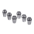 Machifit 6pcs ER20 1/8-9/32 Inch Chuck Collet Spring Collet Set for CNC Milling Lathe Tool