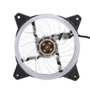 120mm PC Case Fan Computer Ultra Silent Rainbow Lights Cooler Cooling Heatsink