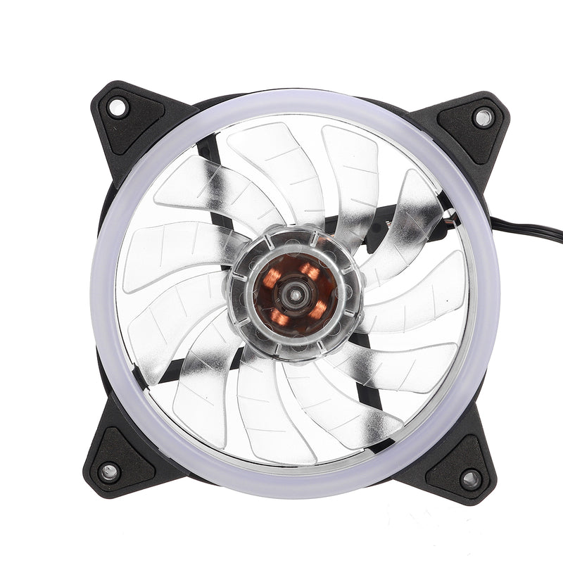 120mm PC Case Fan Computer Ultra Silent Rainbow Lights Cooler Cooling Heatsink
