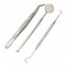 Stainless Steel Dental Instruments Mouth Mirror Probe Plier Kit