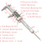 Raitool 6 Inch 150mm LCD Digital Electronic Vernier Caliper Micrometer Stainless Steel Ruler