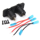 DC12-24V Waterproof Dustproof Dual Usb Port + LED Digital Volt Meterr + Ammeter