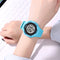SYNOKE 9616 EL Display Silicone Strap Sport Watch 3ATM Waterproof Alarm Student Digital Watch