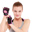KALOAD 1 Pair Lycra Fitness Gloves Anti-slip Half Fingers Gloves Sport Exercise Training Gym Gloves