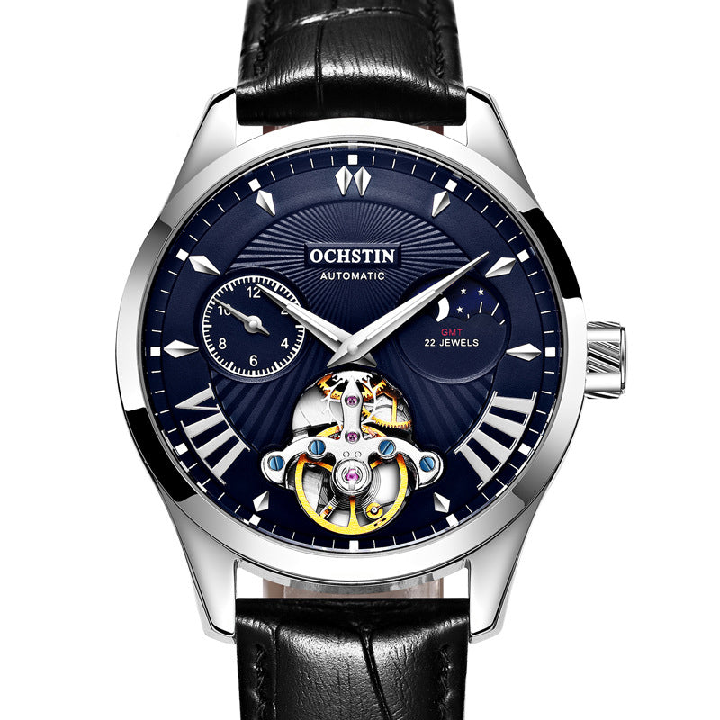 OCHSTIN GA6120 Luminous Display Moon Phase Automatic Mechanical Watch Full Steel Men Watch