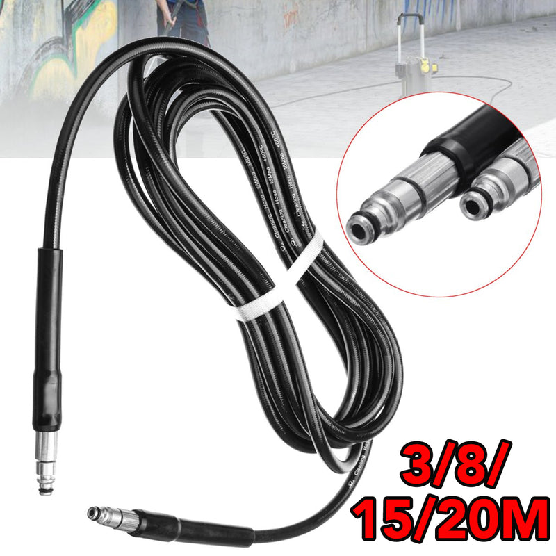 3/8/15/20M High Pressure Washer Water Hose for Black Decker PW1300 PW1400 PW1500