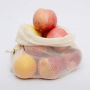 Eco-friendly Cotton Mesh Bag Produce Fruit Storage Container Shopping Bags for Kitchen