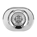 3.5 Inch Motorcycle Waterproof bluetooth Amp Stereo Speaker Burglar Alarm FM Radio Silver Plating