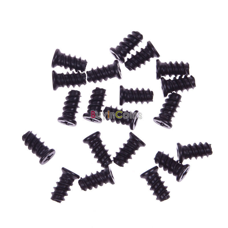 20Pcs Computer PC Case Cooling Fan Mount Screws Black For Fans 60mm 80mm 120mm