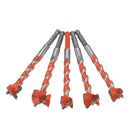 5pcs 16-25mm Hex Shank Twist Forstner Drill Bit Set Hinge Hole Cutter Woodworking Hole Saw