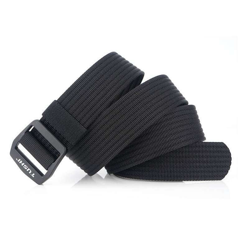 TUSHI R120 Military Tactical Belts Security Elastic Weave Stretch Thick Nylon Waist Belt