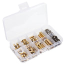 Suleve M3BH9 180Pcs M3 Male-Female Brass Hex Column Standoff Support Spacer Pillar Stainless Steel Screws Nuts for PCB Board