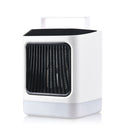 NFJ-001 800W Desktop Portable Colorful Night Light Heater Electric Warmer Remote Control Timing Household Small PTC Air Heater
